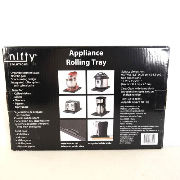 Appliance Rolling Tray Nifty Solutions Quick Pullout from Under Cabinets - Picture 7 of 7